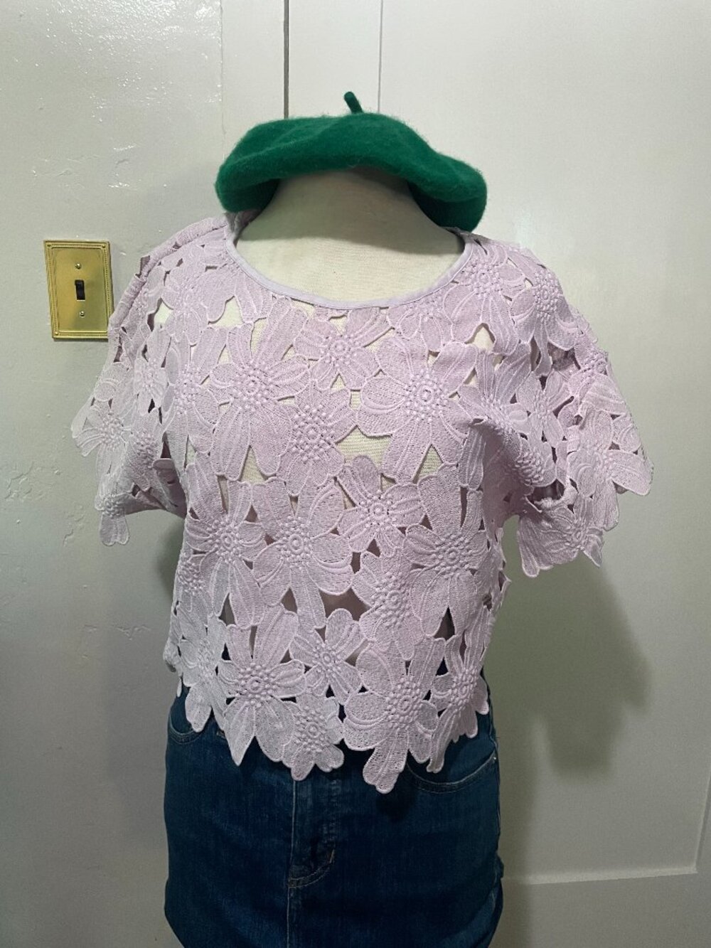 Crochet Style Crop Top